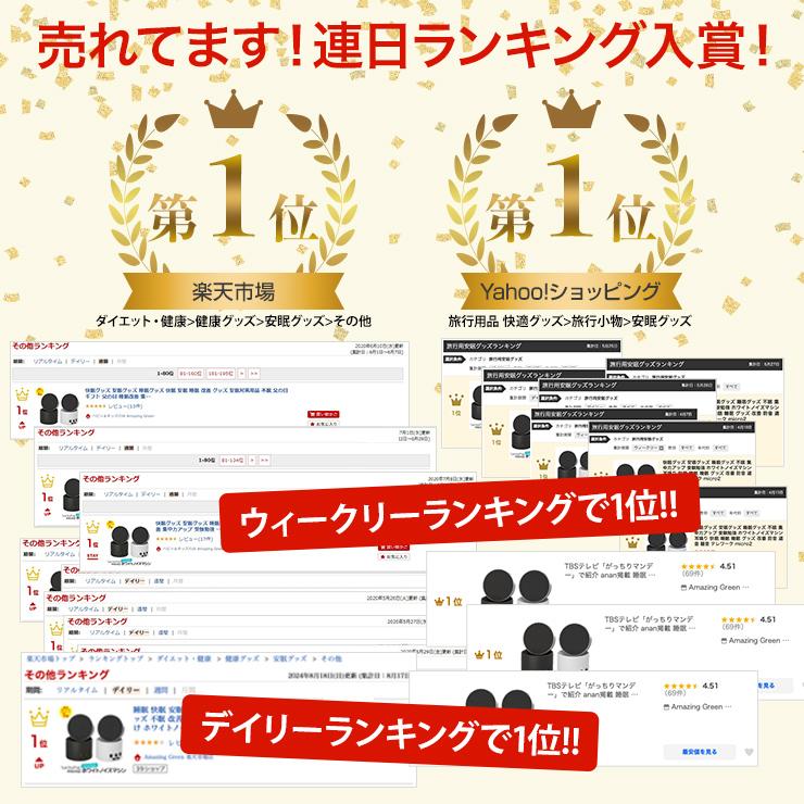 TBSテレビ「がっちりマンデー」で紹介 anan掲載 睡眠 快眠 安眠 不眠 グッズ 睡眠改善  防音 遮音 騒音 集中力アップ ホワイトノイズ LectroFan micro2 | LectroFan | 04