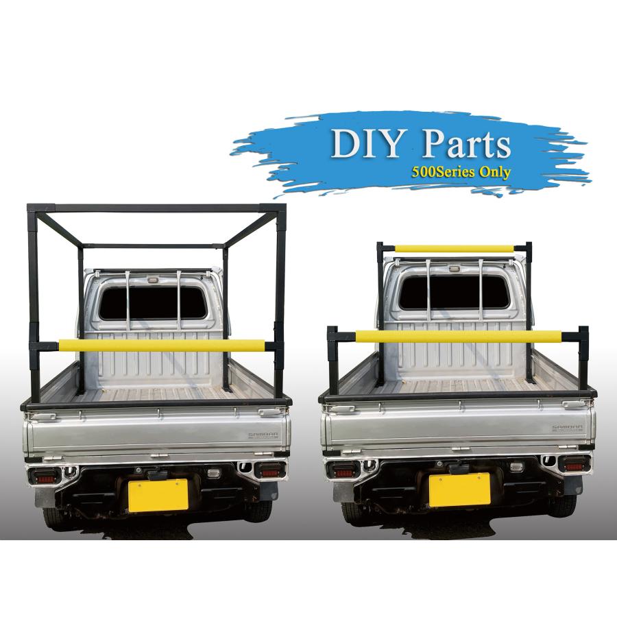 サンバートラック TT1 TT2 フロント側専用 ブラケット DIY キャリア 荷台 アングル 長尺 カスタム 軽トラ 簡単取り付け 自由レイアウトの画像