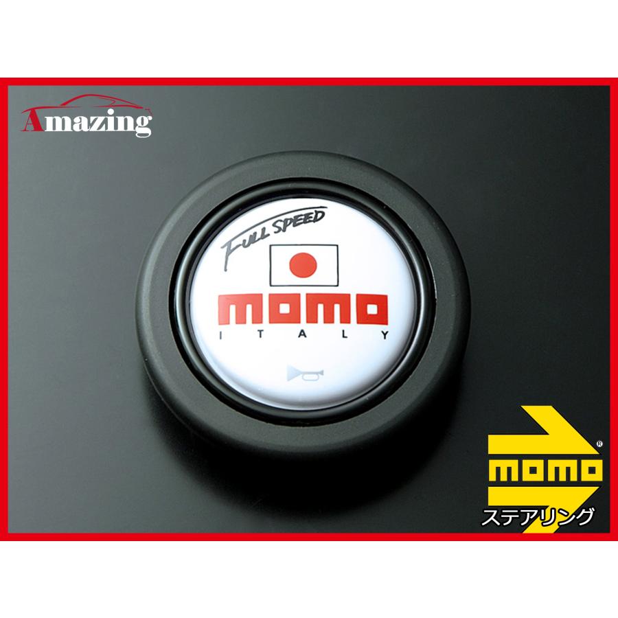 MOMO FULL SPEED 328Φ 90mm DEEP BKレザー BKスポーク モモ