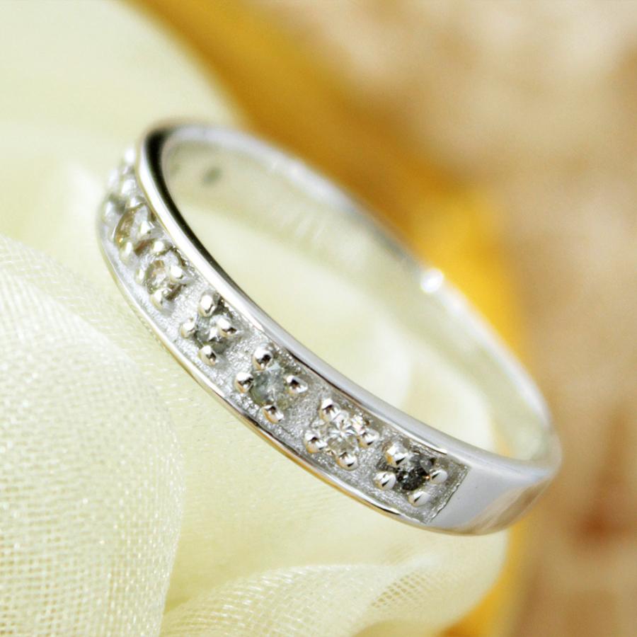 リング レディース 【鑑別書付】 計0.1ct 天然ダイヤモンド Pt100 