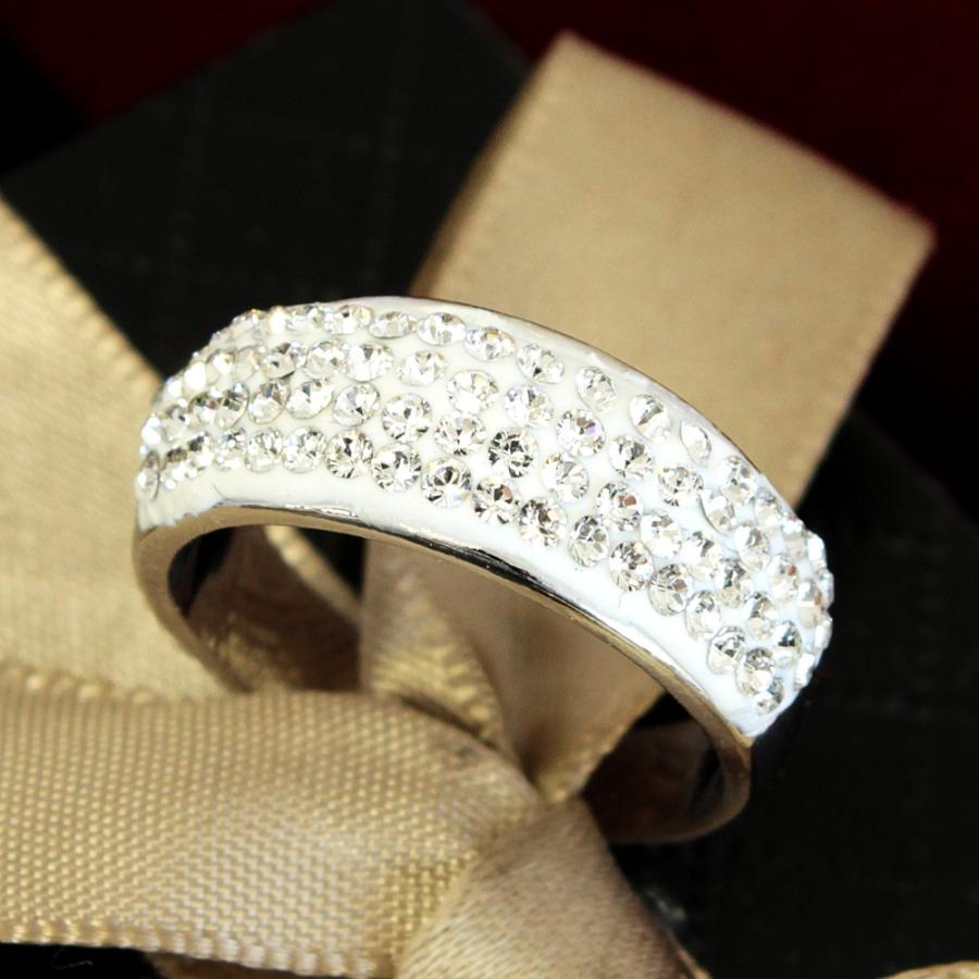 SWAROVSKI スワロフスキー 指輪 リング パヴェリング ハーフ SWAROVSKI スワロフスキー 指輪 リング パヴェリング ハーフ