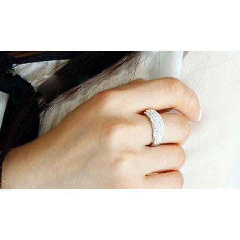 SWAROVSKI スワロフスキー 指輪 リング パヴェリング ハーフ SWAROVSKI スワロフスキー 指輪 リング パヴェリング ハーフ