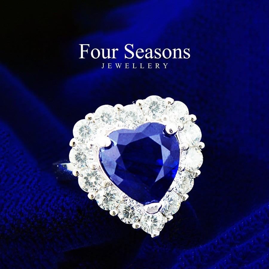 リング レディース【鑑別書付】ほぼ 3ct 特品!ロイヤルブルー リング レディース【鑑別書付】ほぼ 3ct 特品!ロイヤルブルー