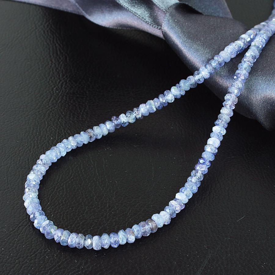 タンザナイトネックレスボタンカットネックレスNO25-1002