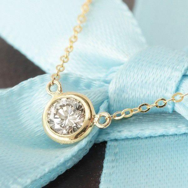 鑑別書付 ダイヤモンド バイザヤード ティファニー タイプ 0.3ct
