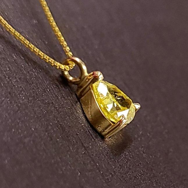 超希少！最高級 fancy vivid yellow！カラーダイヤの最高峰！0.433ct