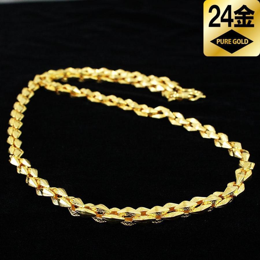 101g 価値ある 純金 24金 ボリューム大！ K24 チェーン ネックレス  
