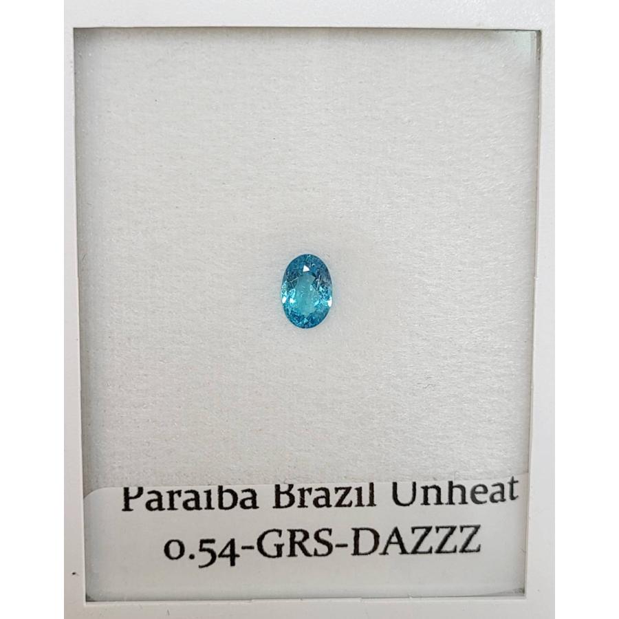 GRS鑑定 ブラジル産 0.54ct パライバトルマリン オーバル ルース