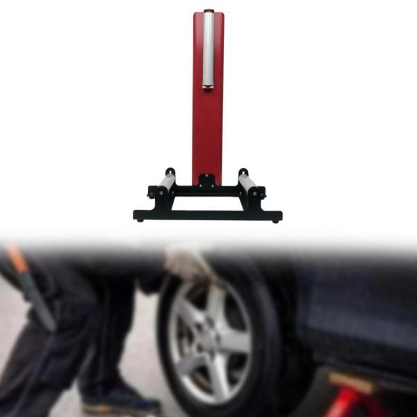 車のディテールローリングホイールスタンド22.8x14.5x37インチタイヤ