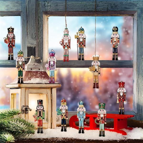 くるみ割り人形 くるみ割り人形の木製飾り クリスマスデコレーション 