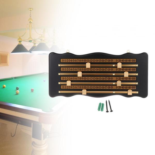 壁掛けシャッフルボード スコアボード スヌーカー ビリヤード スコアボード プレーヤー 木製 取り付けネジ付き ビリヤード スコアキーパー_2