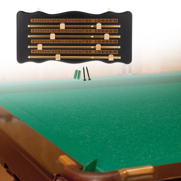 壁掛けシャッフルボード スコアボード スヌーカー ビリヤード スコアボード プレーヤー 木製 取り付けネジ付き ビリヤード スコアキーパー_4