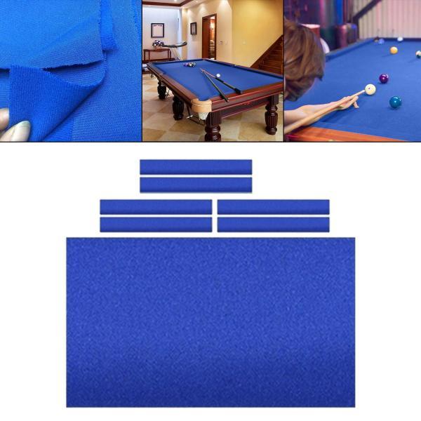 ビリヤードクロス プールルーム用品 ボールテーブルカバー ビリヤードプールテーブルクロス L ブルー_4