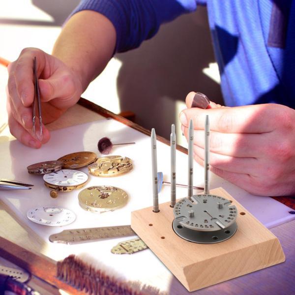時計職人のための時計修理ツール スチールパンチピン 時計バランスホイールツール_4
