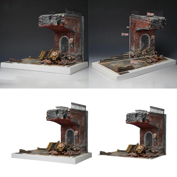 1/35 ミニチュア 橋 建築 家 コレクション 装飾 シーン スタイル