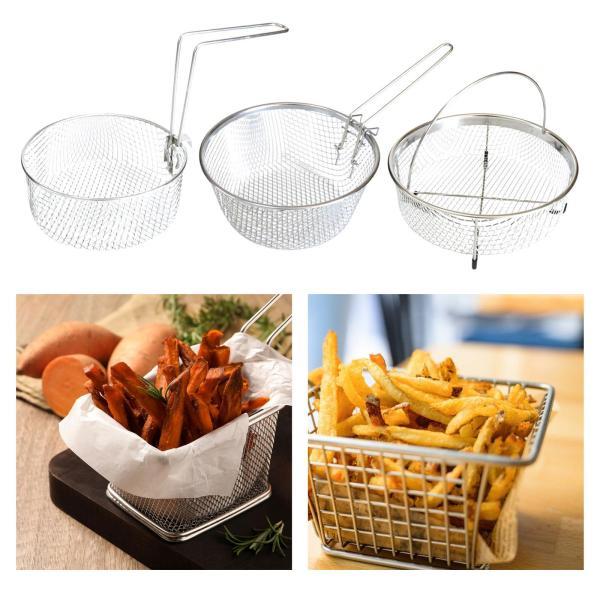 ステンレス製フライヤー 本体とバスケット2個付き ポテトフライヤー フライヤー ステンレス フライバスケット