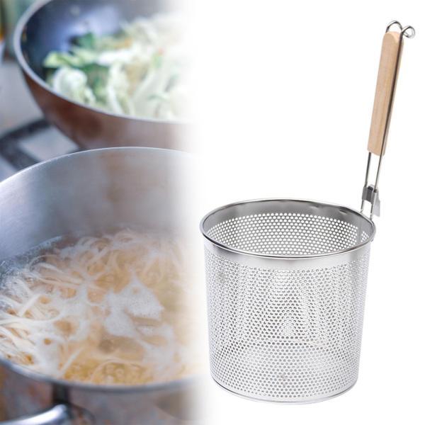 ステンレス製パスタストレーナー 麺用ストレーナー 19cm : HiFlyshop
