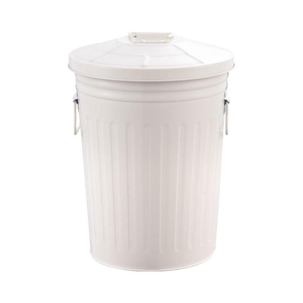 屋外用金属製ゴミ箱 ゴミ箱 48L ハンドル付き 多目的ポータブル カバー付き 家庭 農場 中庭用_7