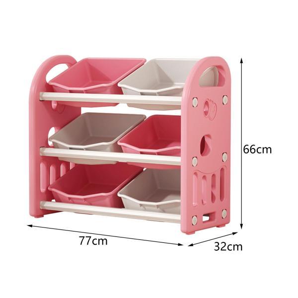 子供のおもちゃ収納オーガナイザー ビン付き おもちゃ収納ラック 本用