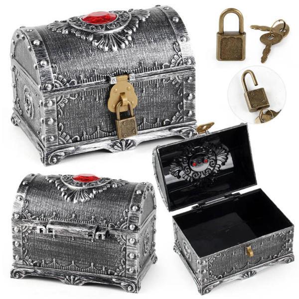 入れ物　器　置物 海賊宝箱子供装飾小道具宝物コレクション収納ボックス古代