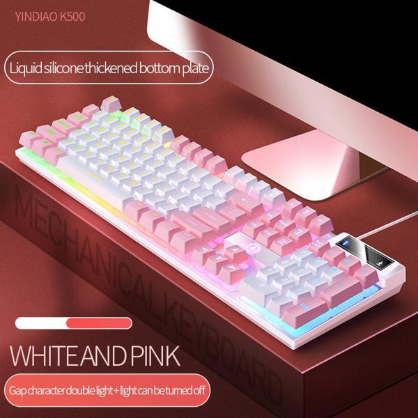 メカニカル ゲーミング キーボード USB RGB バックライト PC ゲーム