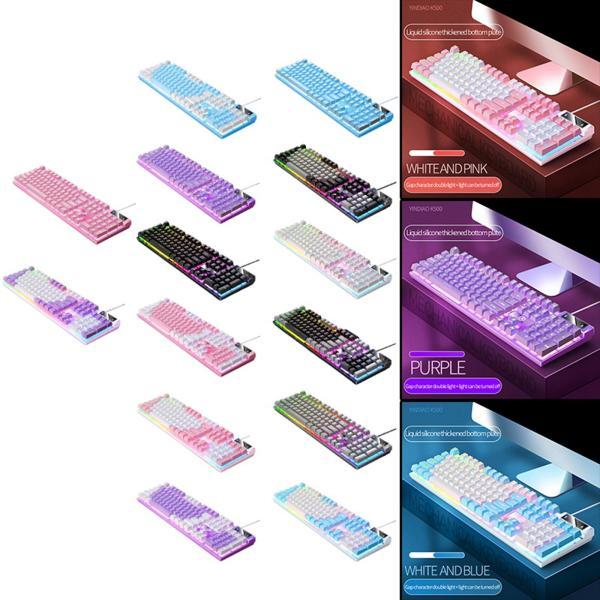 メカニカル ゲーミング キーボード USB RGB バックライト PC ゲーム