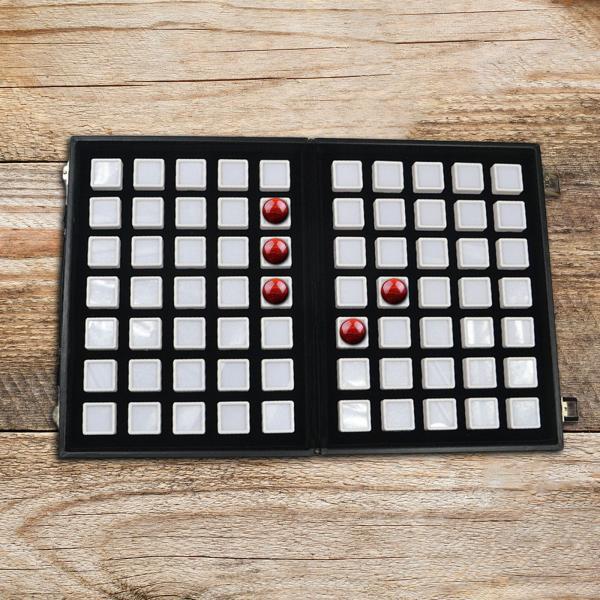 ダイヤモンド ジェムストーン ディスプレイ トレイ マルチ グリッド ジャー コイン ストア ショー用ポータブル コンテナー