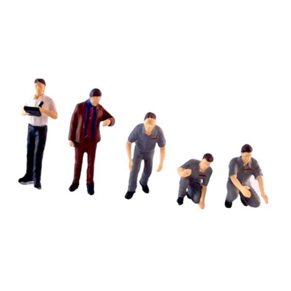 5ピース 1/64スケール ジオラマフィギュア ミニチュアレイアウト 樹脂
