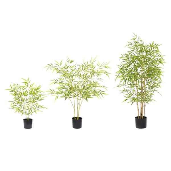 人工竹の木 人工植物 鉢植えのフェイク植物 デスクトップ用の人工盆栽の木_5
