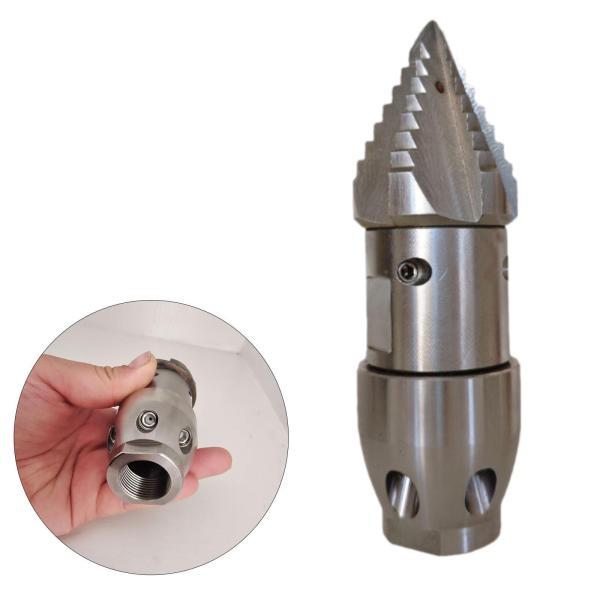 下水ジェットホースノズル 清掃ツール 散水器 【フィート】 スチール製高圧洗浄機 パイプライン浚渫下水ノズル