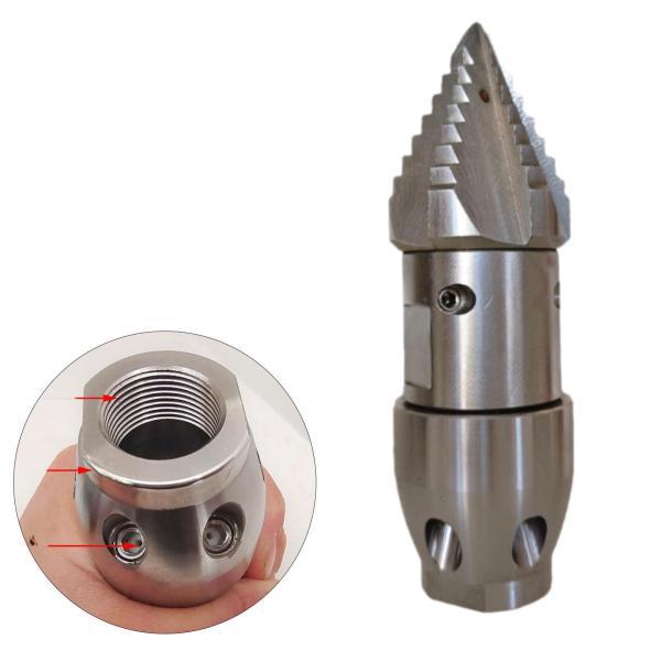 下水ジェットホースノズル 清掃ツール 散水器 【フィート】 スチール製高圧洗浄機 パイプライン浚渫下水ノズル