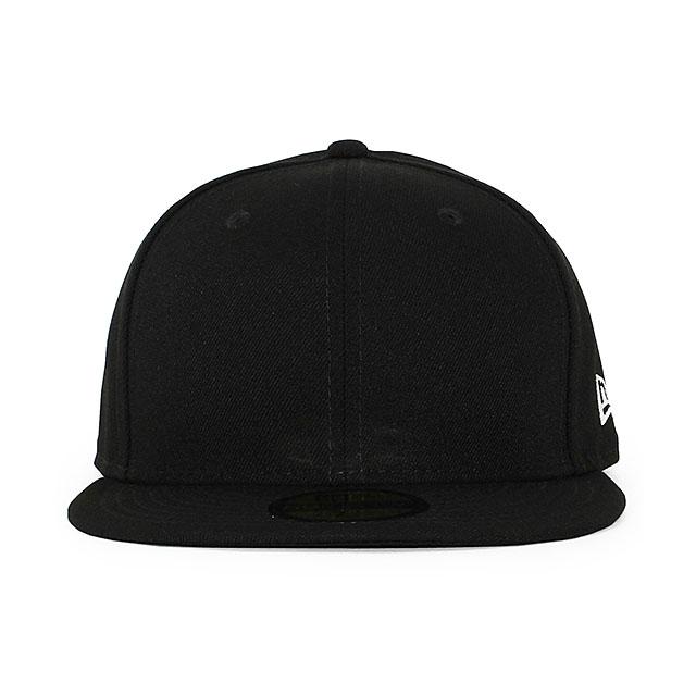 59FIFTY ニューエラ キャップ BLANK BASIC FITTED CAP BLACK-WHITE