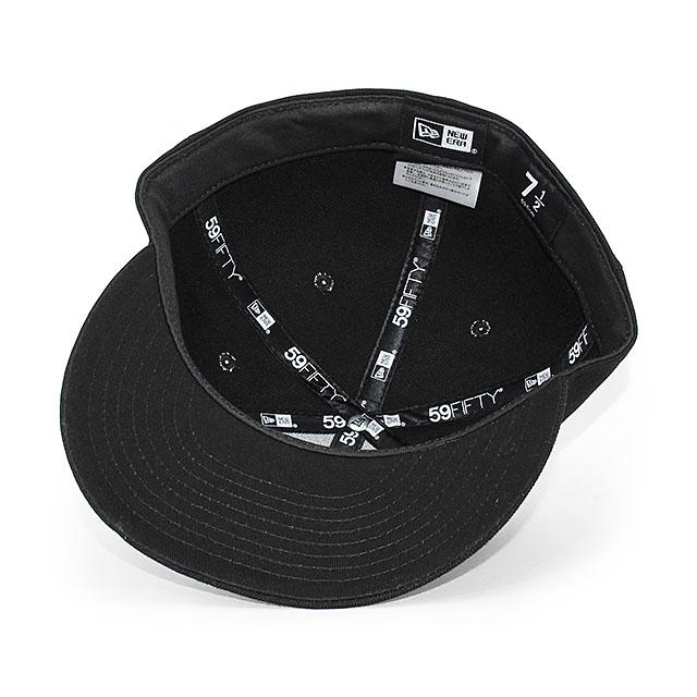 59FIFTY ニューエラ キャップ BLANK BASIC FITTED CAP BLACK-WHITE