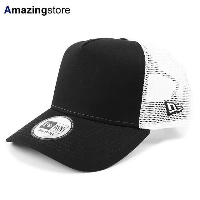 ニューエラ キャップ 9FORTY メッシュキャップ BLANK A-FRAME TRUCKER MESH CAP BLACK-WHITE NEW ERA :12746880