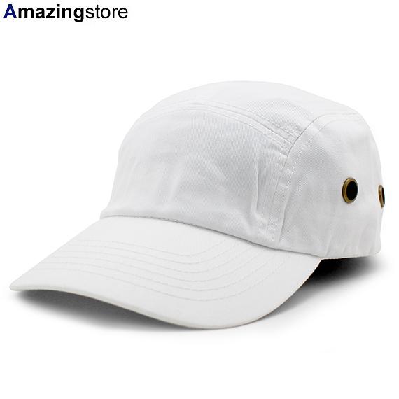 ニューハッタン キャンプキャップ BLANK 5-PANEL ARMY CAP WHT  NEWHATTAN｜amazingstore