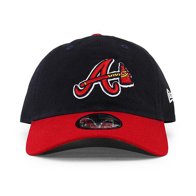 ニューエラ キャップ 9TWENTY アトランタ ブレーブス MLB CORE CLASSIC STRAPBACK CAP NAVY RED NEW ERA ATLANTA BRAVES｜amazingstore｜02