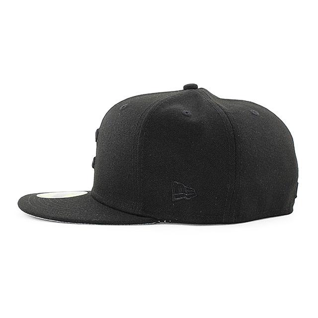 NewEra ニューエラ キャップ カブス CUBS オールブラック 7-1/2 59FIFTY ニューエラ キャップ シカゴ カブス MLB TEAM BASIC FITTED