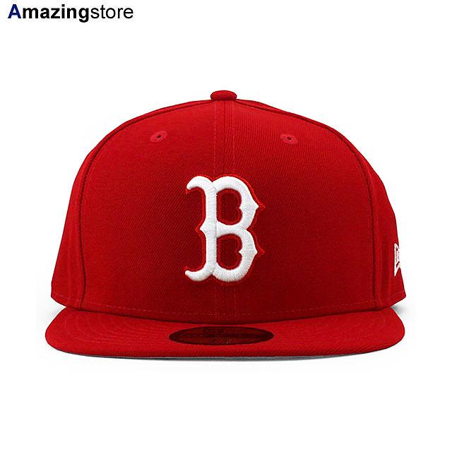 ニューエラ キャップ 59FIFTY ボストン レッドソックス MLB TEAM BASIC FITTED CAP RED WHITE NEW ERA BOSTON RED SOX｜amazingstore