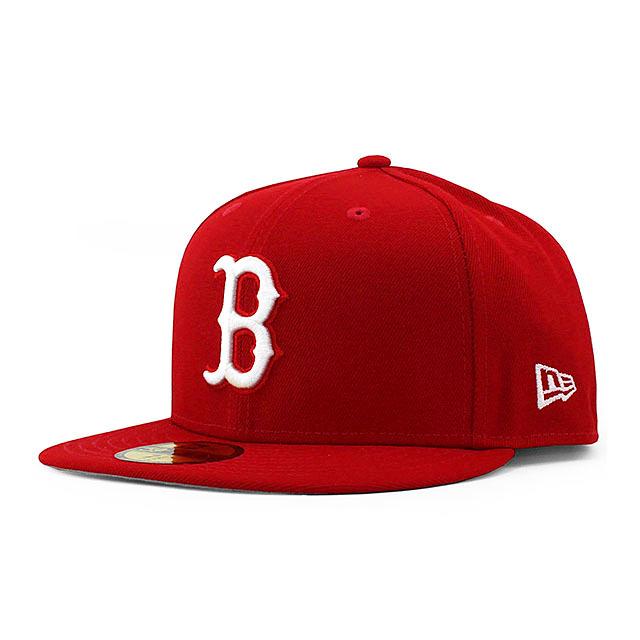 ニューエラ キャップ 59FIFTY ボストン レッドソックス MLB TEAM BASIC FITTED CAP RED WHITE NEW ERA BOSTON RED SOX｜amazingstore｜02