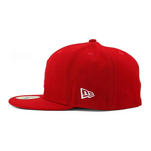 ニューエラ キャップ 59FIFTY ボストン レッドソックス MLB TEAM BASIC FITTED CAP RED WHITE NEW ERA BOSTON RED SOX｜amazingstore｜05