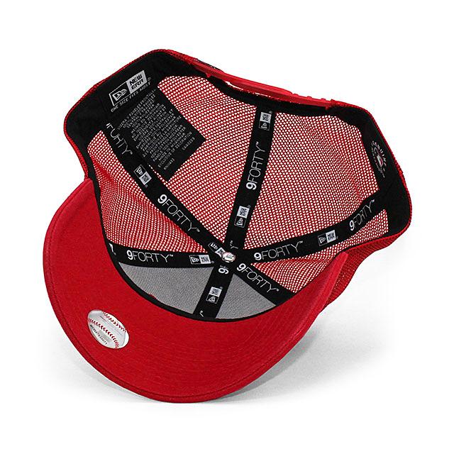 ニューエラ 9FORTY メッシュキャップ ワシントン ナショナルズ MLB TRUCKER MESH CAP RED NEW ERA WASHINGTON NATIONALS｜amazingstore｜04