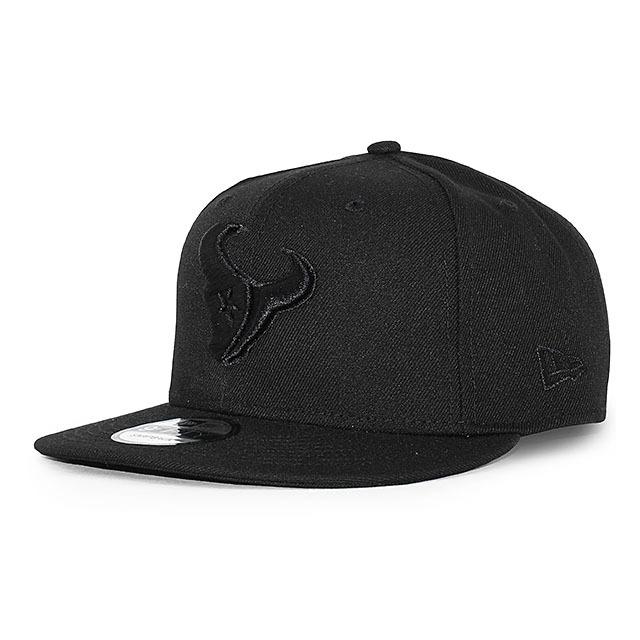 ニューエラ キャップ 9FIFTY スナップバック ヒューストン テキサンズ NFL TEAM BASIC SNAPBACK CAP BLACKOUT NEW ERA HOUSTON
