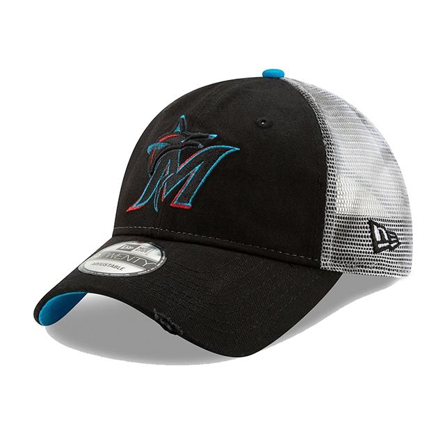 9TWENTY ニューエラ メッシュキャップ マイアミ マーリンズ MLB RUSTIC