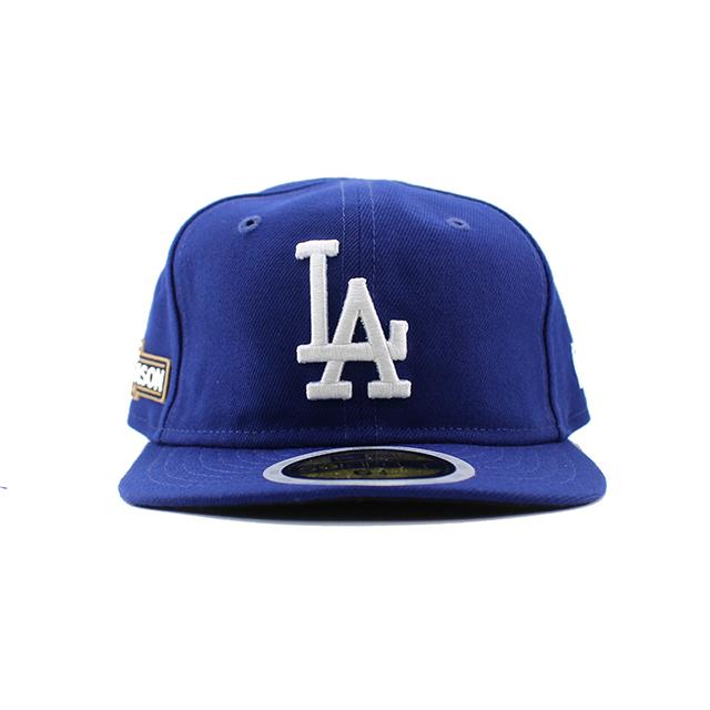 2024 ポストシーズンモデル 子供用 ニューエラ キャップ 59FIFTY ロサンゼルス ドジャース YOUTH MLB POSTSEASON ON-FIELD AUTHENTIC GAME FITTED CAP ROYALの画像