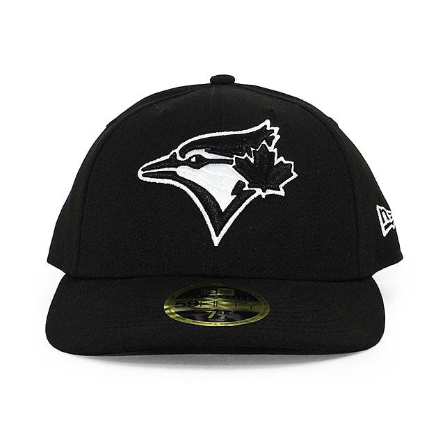 ニューエラ キャップ 59FIFTY トロント ブルージェイズ  MLB TEAM-BASIC LC LOW-CROWN FITTED CAP LP BLACK-WHITE  NEW ERA TORONTO BLUE JAYS｜amazingstore｜02