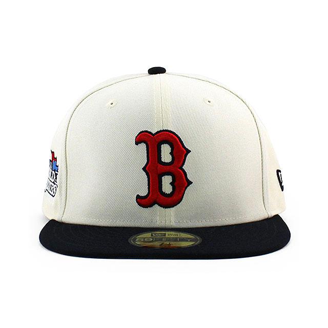 ニューエラ キャップ 59FIFTY ボストン レッドソックス MLB 2013 WORLD SERIES GREY BOTTOM FITTED CAP CREAM NEW ERA BOSTON RED SOX｜amazingstore｜02