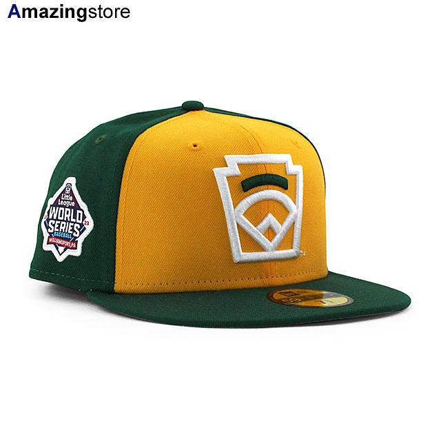 ニューエラ キャップ 59FIFTY リトルリーグ 2023 WORLD SERIES FITTED CAP GOLD GREEN NEW
