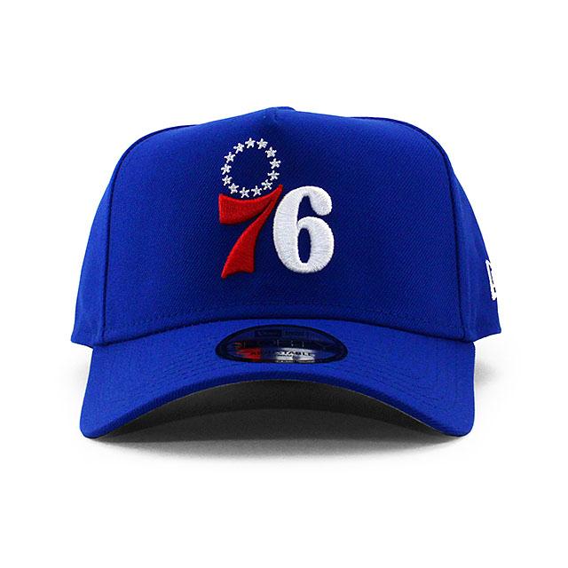 ニューエラ キャップ 9FORTY スナップバック フィラデルフィア セブンティシクサーズ NBA A-FRAME SNAPBACK CAP BLUE NEW ERA PHILADELPHIA 76ERS｜amazingstore｜02