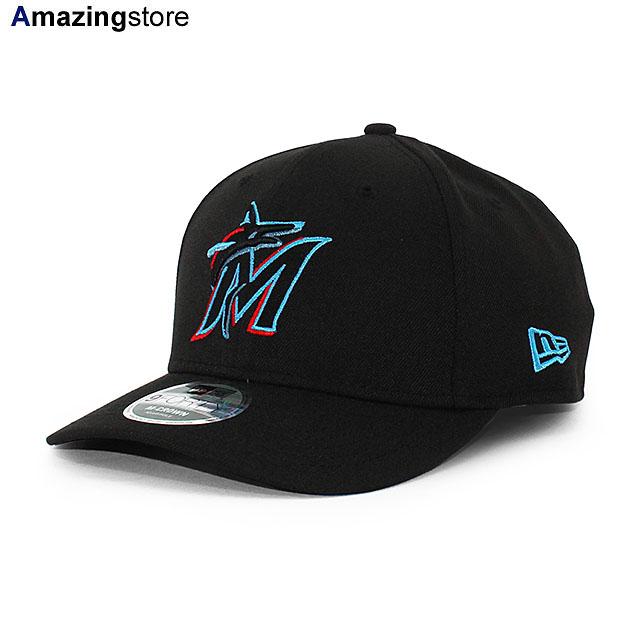 New Era 9Forty M-Crow Cap - Authentic Miami Marlins, zwart, One size