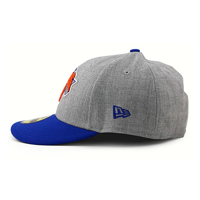 ニューエラ キャップ 59FIFTY ニューヨーク ニックス NBA LC LOW CROWN FITTED CAP LP HEATHER GREY BLUE NEW ERA NEW YORK KNICKS｜amazingstore｜05